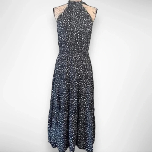 Boho Halter Polka Dot Maxi Dress | Small |‎ NWOT - Picture 1 of 5